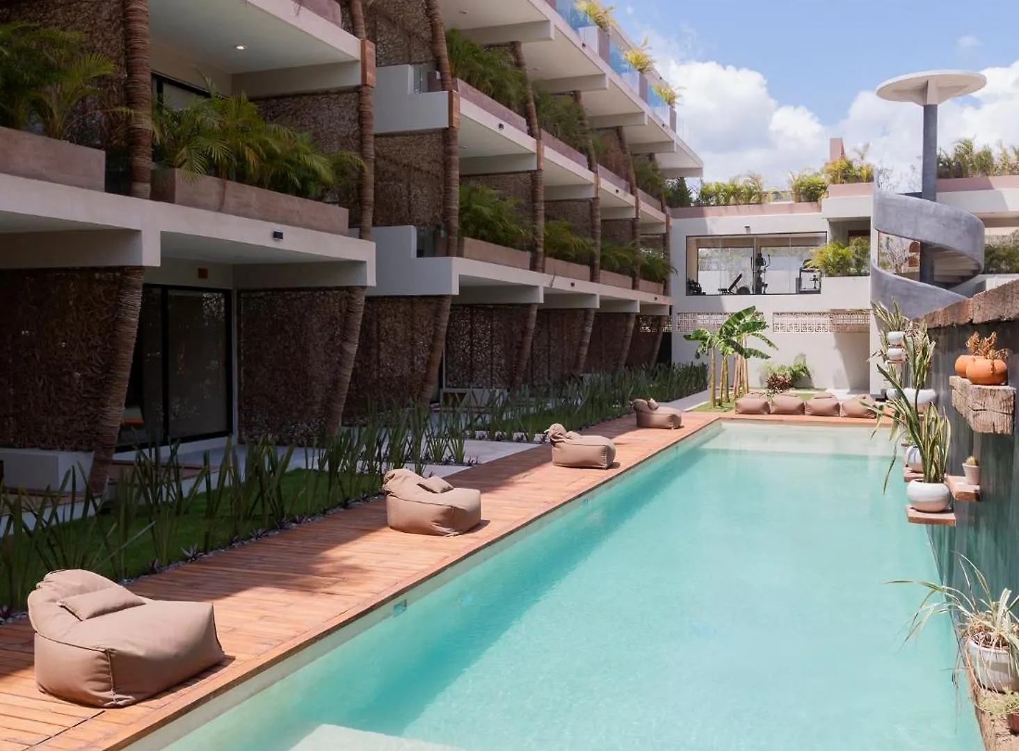 Studio Boutique Con Piscina Y Gimnasio En Bt Homes Tulum Apartment